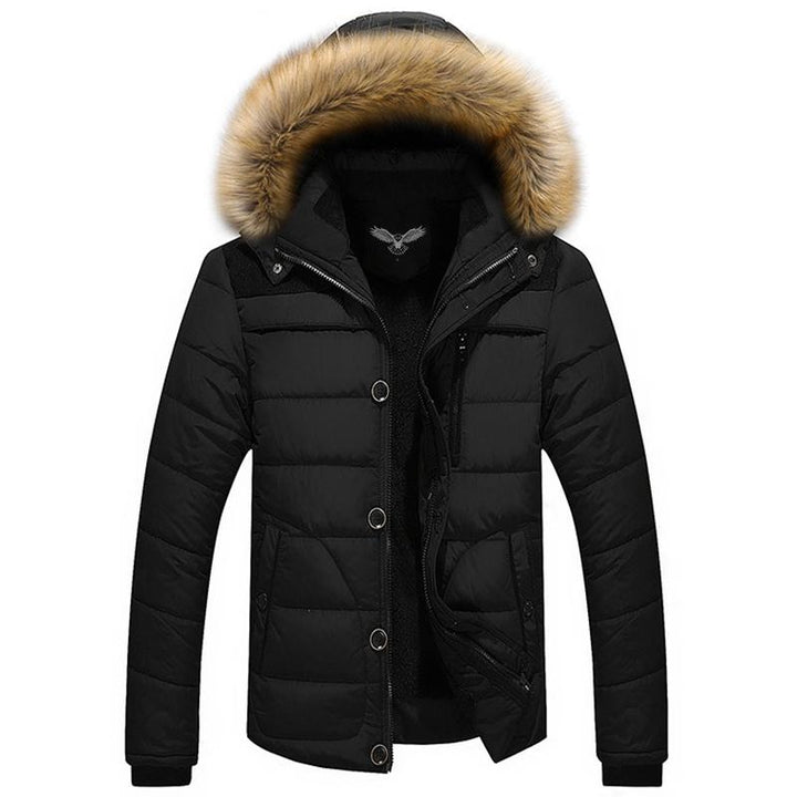 OUTWEAR & PARKAS KEZONO Fur Collar Fleece Hooded Siberia Parkas BLACK / XS