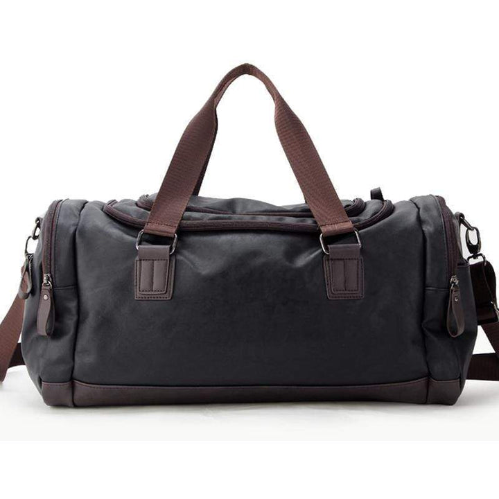 BAGS KEZONO Leather Large Duffel Bags BLACK