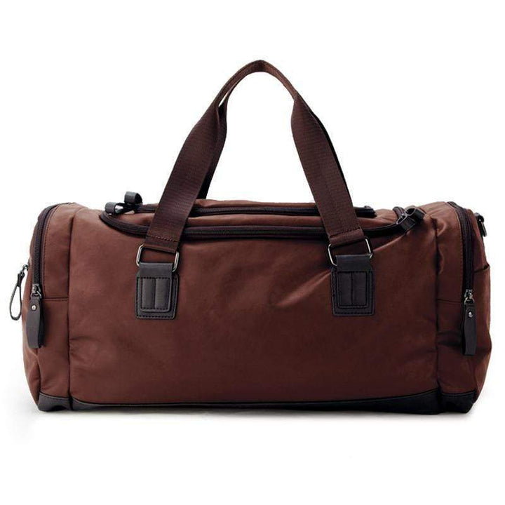 BAGS KEZONO Leather Large Duffel Bags BROWN